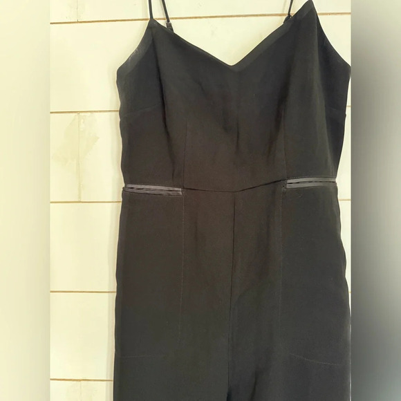 Anthropologie Maeve Magdalena Black V-Neck Jumpsuit size 4 - Picture 3 of 8